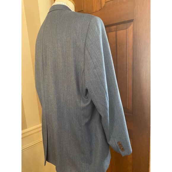 Ralph Lauren Mens 44L Solid Blue Sport Coat Two-Button Lightweight Jacket Blazer - Picture 6 of 16